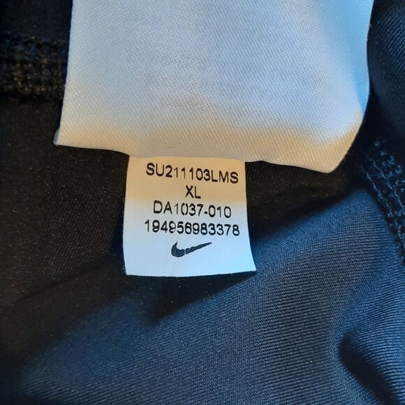 Nike Leggings Womens XL Black High Rise Yoga Crochet Edge 7/8 Boho Dri-Fit - Picture 6 of 12